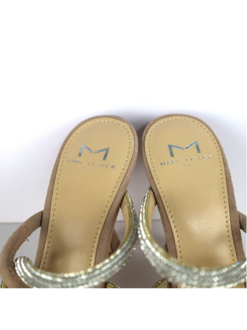 Marc Fisher LTD Candy Strappy Pointed Toe Mule in Medium Natural at Nordstrom, S - Picture 5 of 9